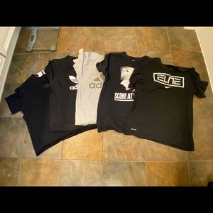 Lot of 5 Nike & Adidas T-Shirts Men’s Medium